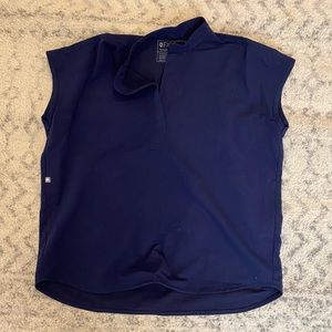 Figs Navy Rafaela Top-Small